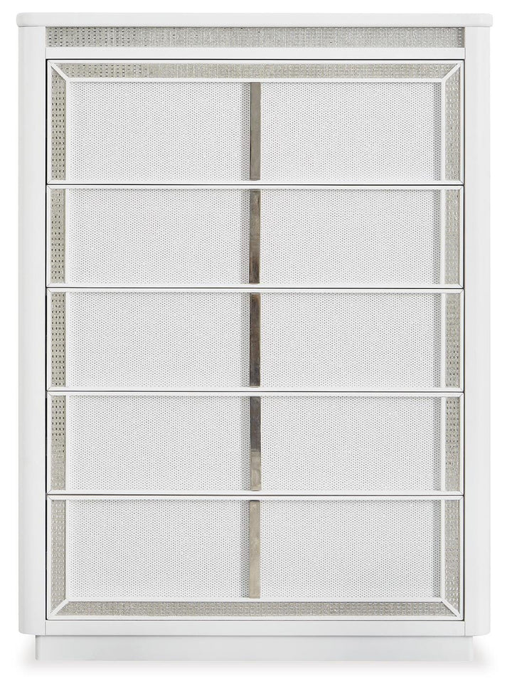 Chalanna Chest of Drawers - White (4)