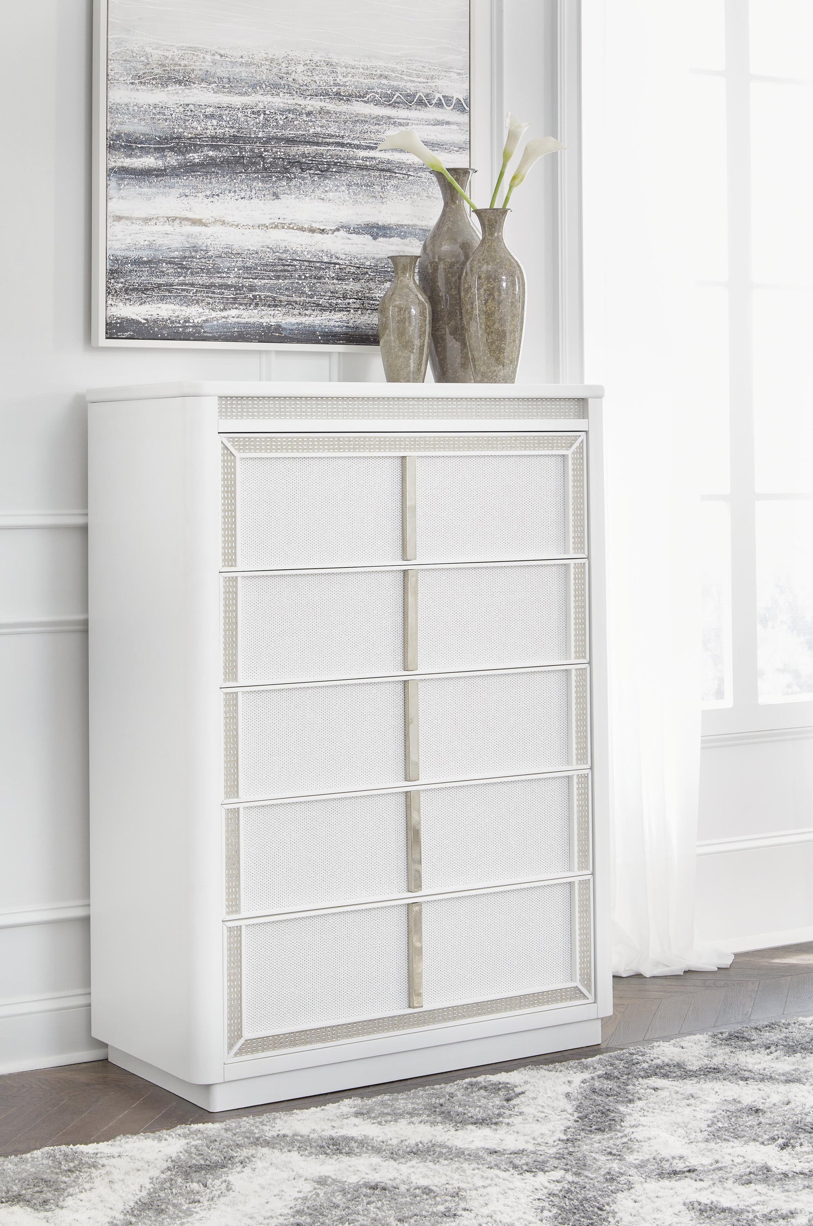 Chalanna Chest of Drawers - White (2)