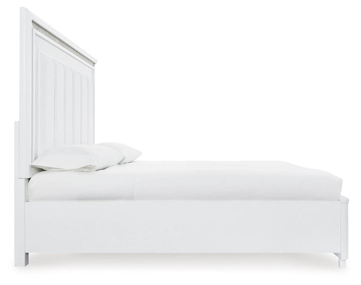 Chalanna California King Upholstered Storage Bed - White (6)
