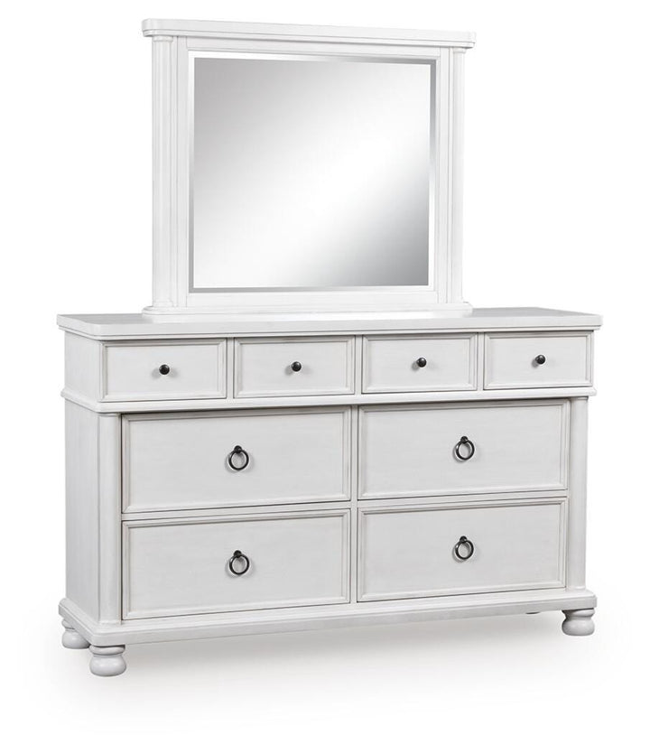Rowlenstown Dresser and Mirror - White (1)