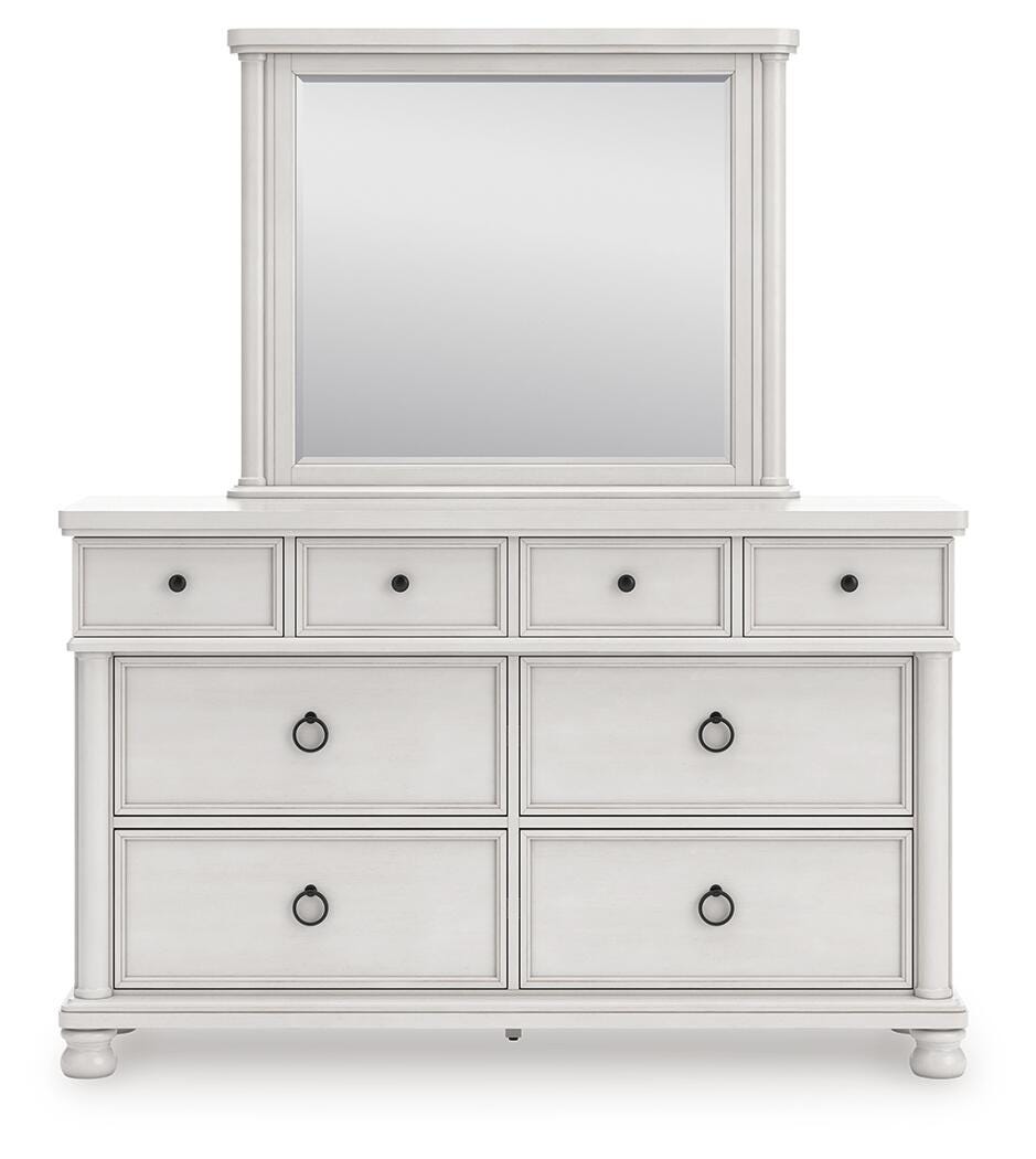 Rowlenstown Dresser and Mirror - White (3)