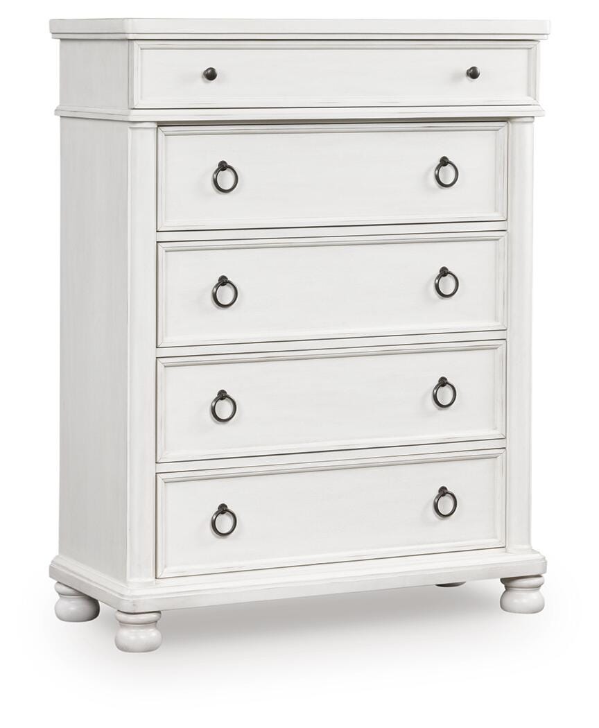 Rowlenstown Chest of Drawers - White (1)