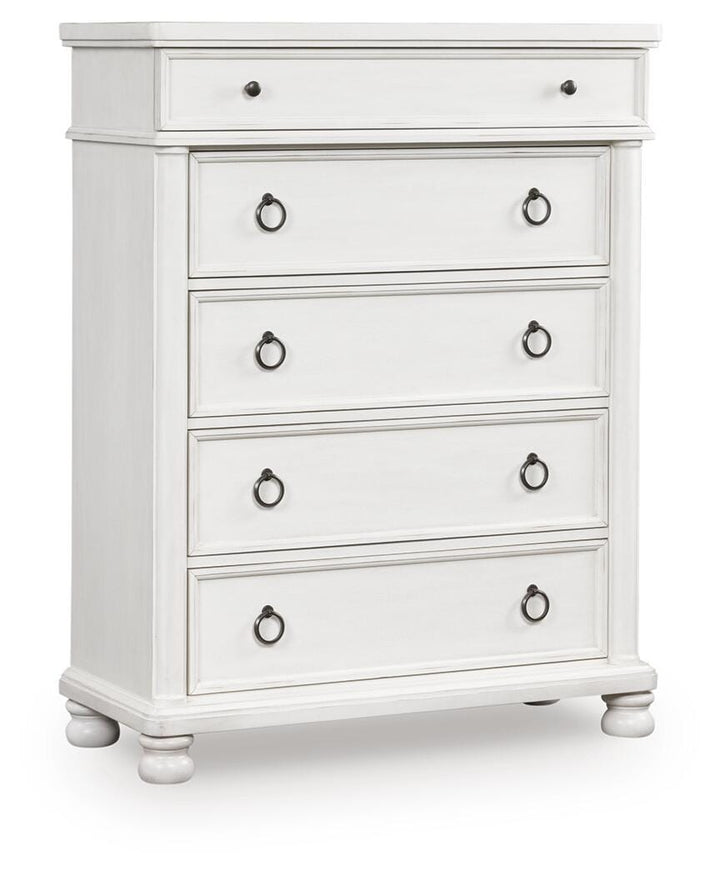 Rowlenstown Chest of Drawers - White (1)