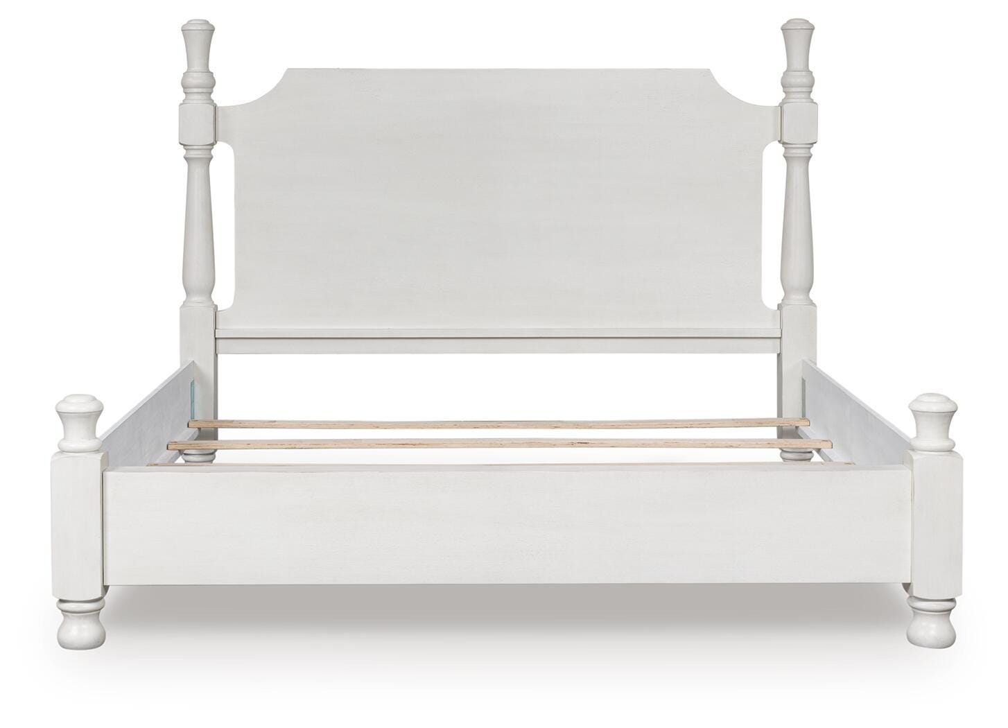 Rowlenstown King Poster Bed - White (2)