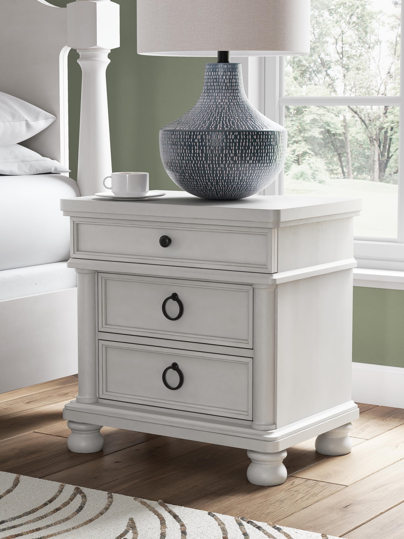 Rowlenstown Nightstand - White (2)