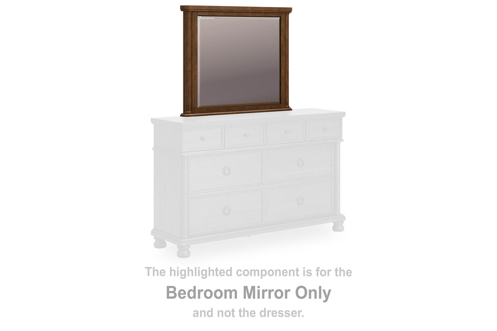 Rowlenstown Bedroom Mirror - Light Brown (2)