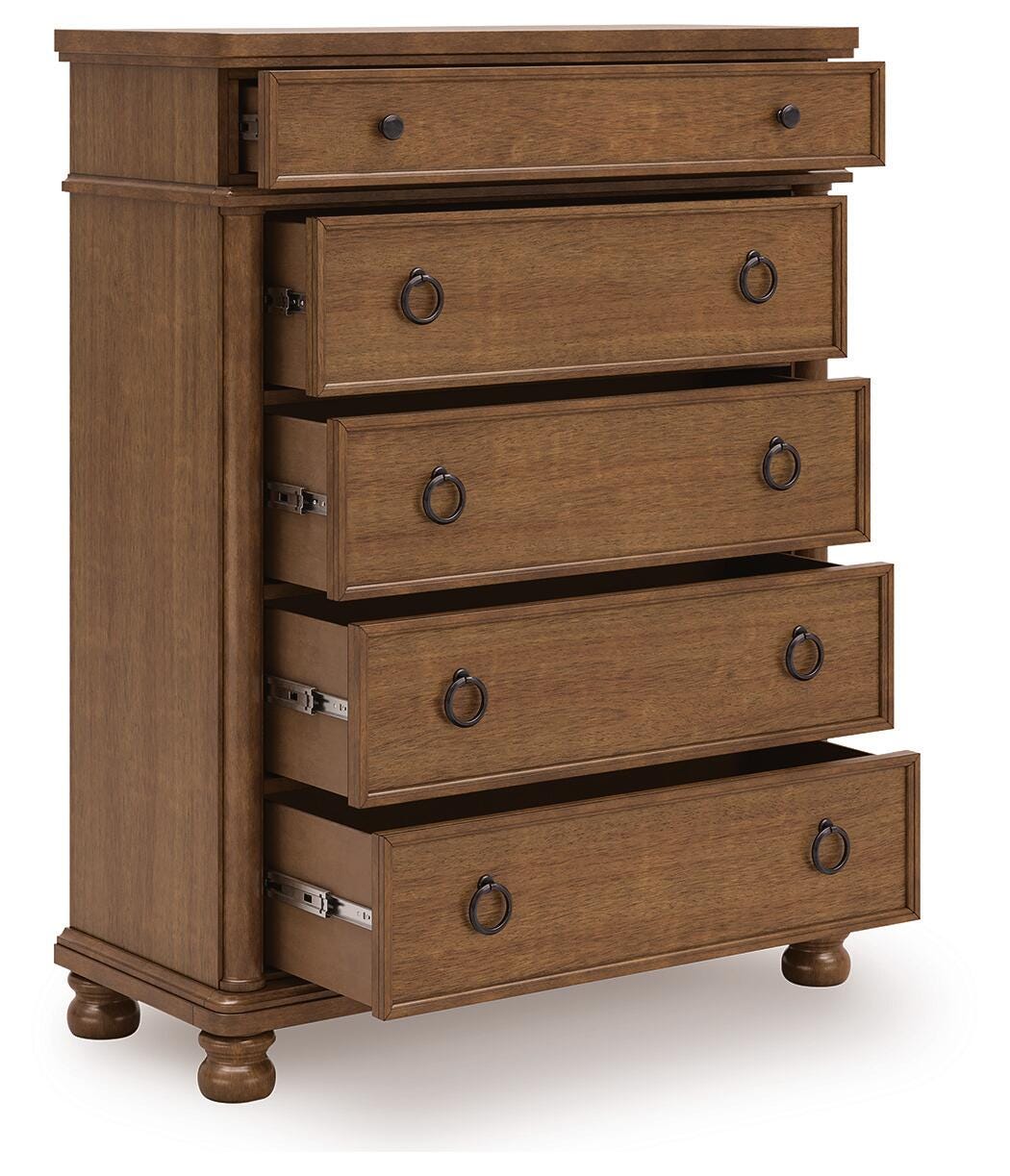 Rowlenstown Chest of Drawers - Light Brown (2)