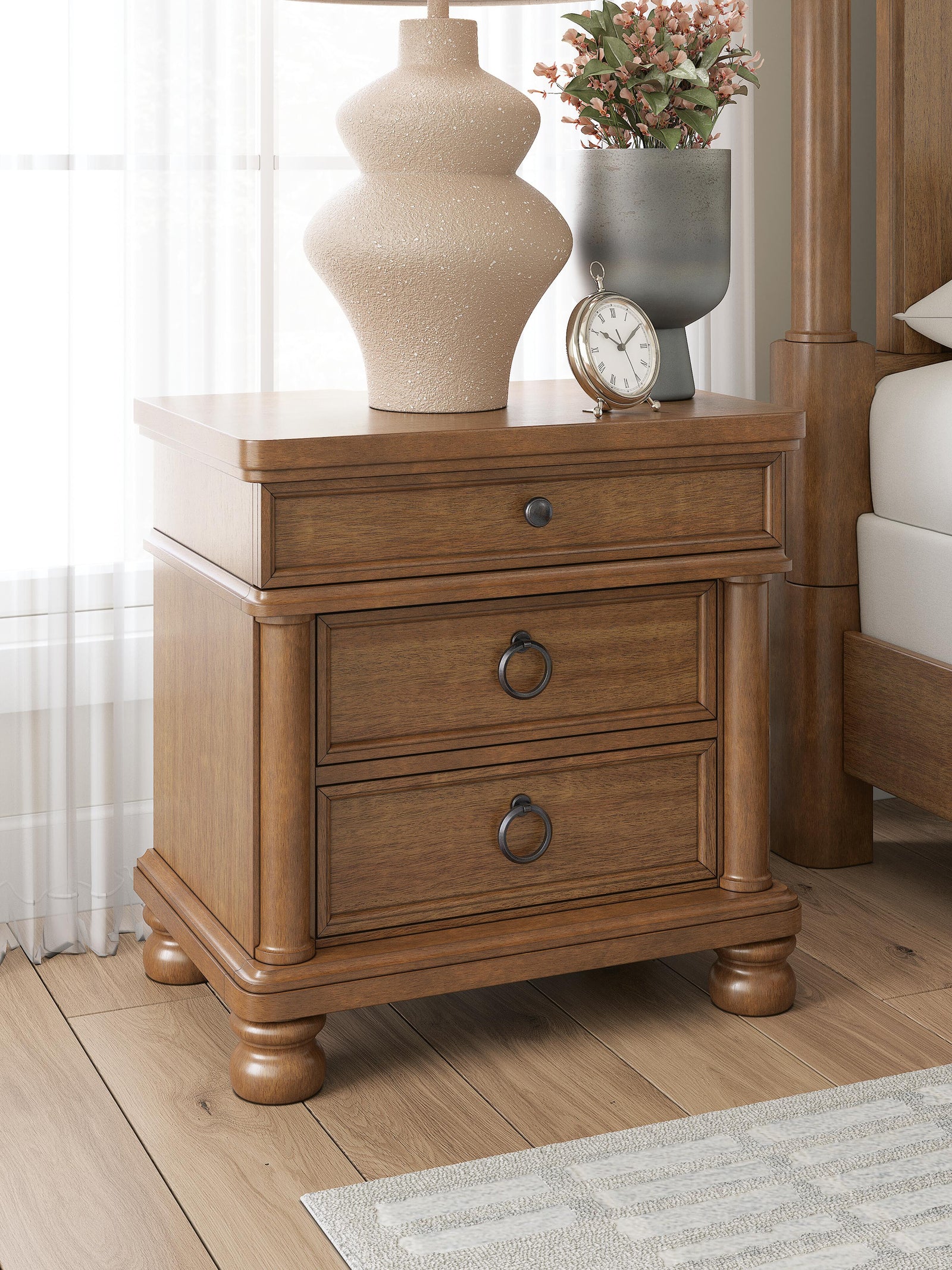 Rowlenstown Nightstand - Light Brown (2)