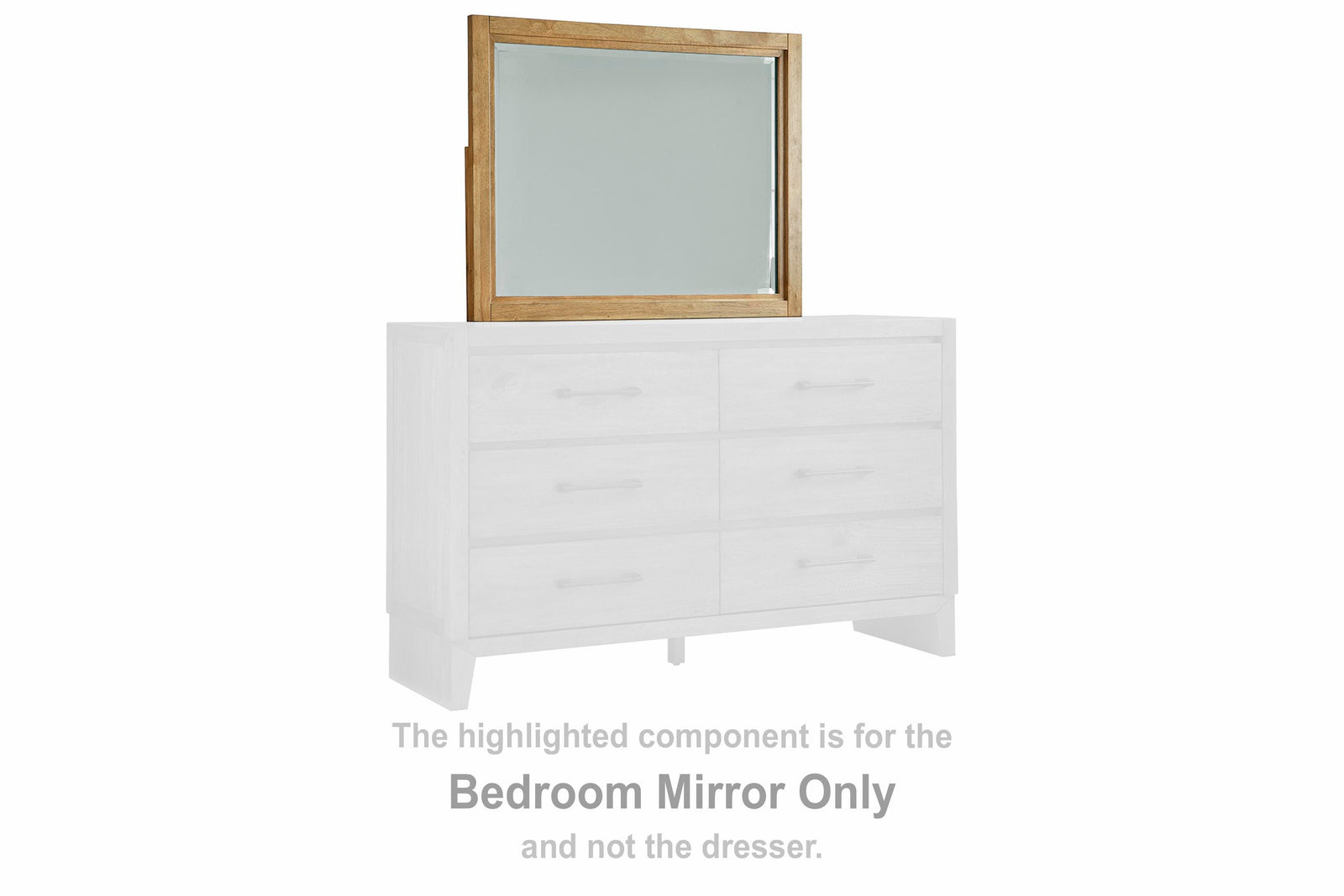 Sherbana Bedroom Mirror - Light Brown (2)