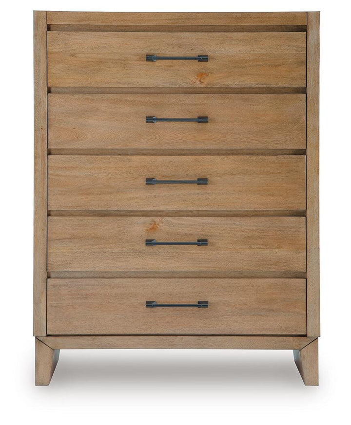 Sherbana Chest of Drawers - Light Brown (4)