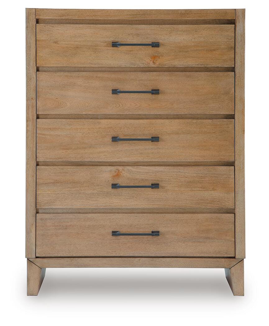 Sherbana Chest of Drawers - Light Brown (4)