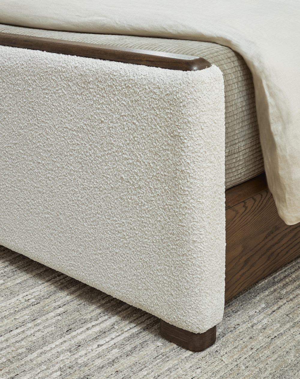 Radkin California King Upholstered Panel Bed - Burnished Brown (8)