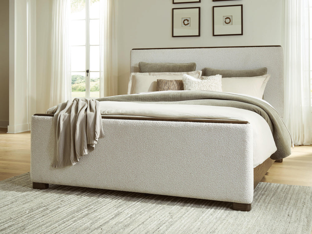 Radkin King Upholstered Panel Bed - Burnished Brown (2)