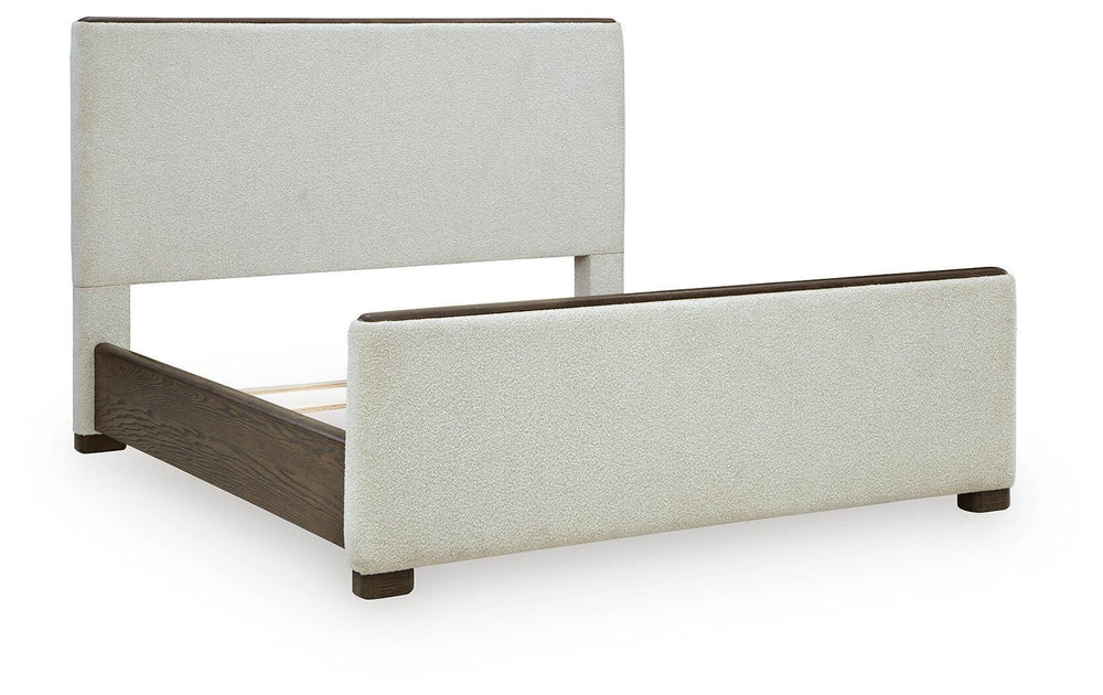 Radkin King Upholstered Panel Bed - Burnished Brown (3)