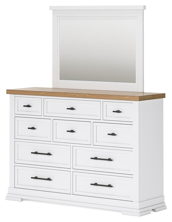 Ashbryn Dresser and Mirror - White (4)