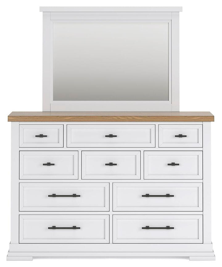 Ashbryn Dresser and Mirror - White (6)