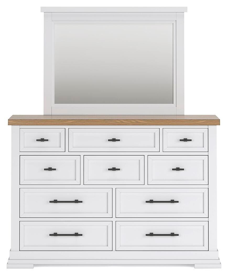 Ashbryn Dresser and Mirror - White (6)