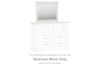 Ashbryn Bedroom Mirror - White - White