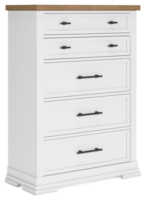 Ashbryn Chest of Drawers - White - White