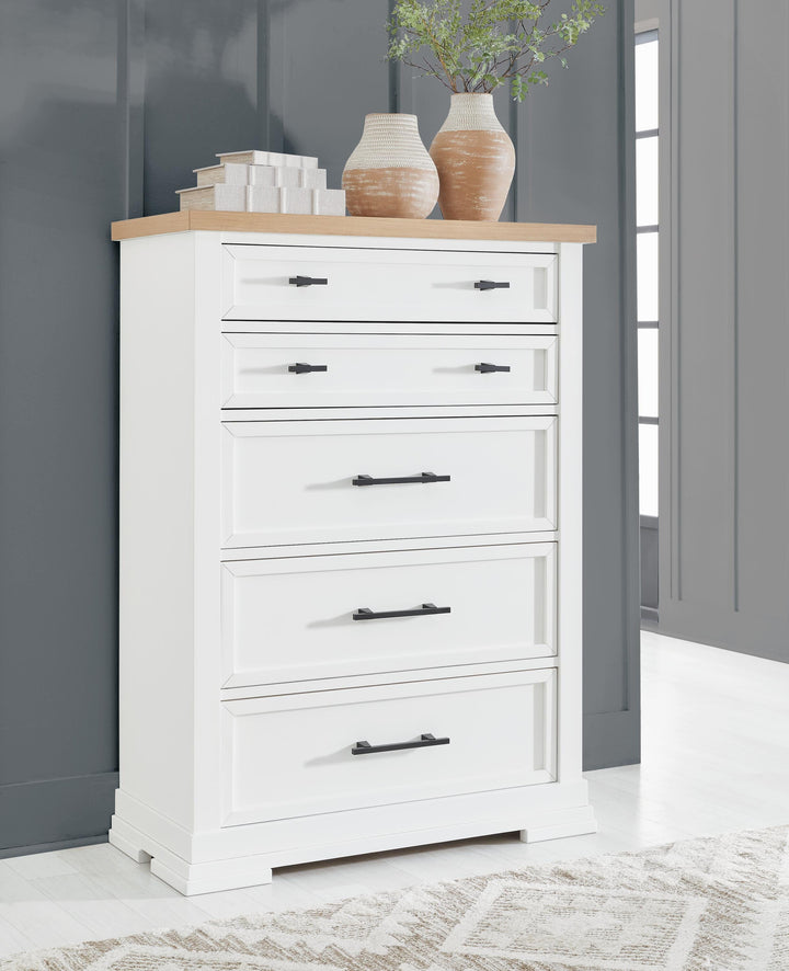 Ashbryn Chest of Drawers - White (2)