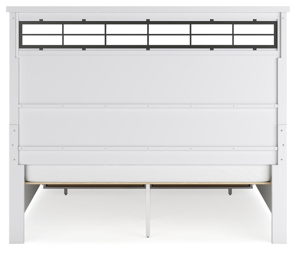 Ashbryn California King Panel Storage Bed - White (6)