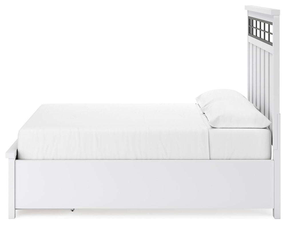 Ashbryn California King Panel Storage Bed - White (7)