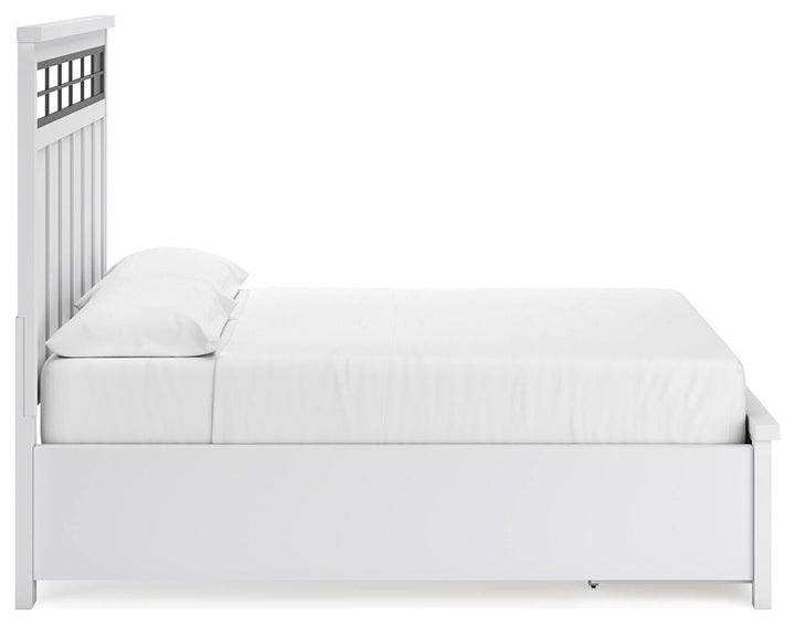 Ashbryn California King Panel Storage Bed - White (8)