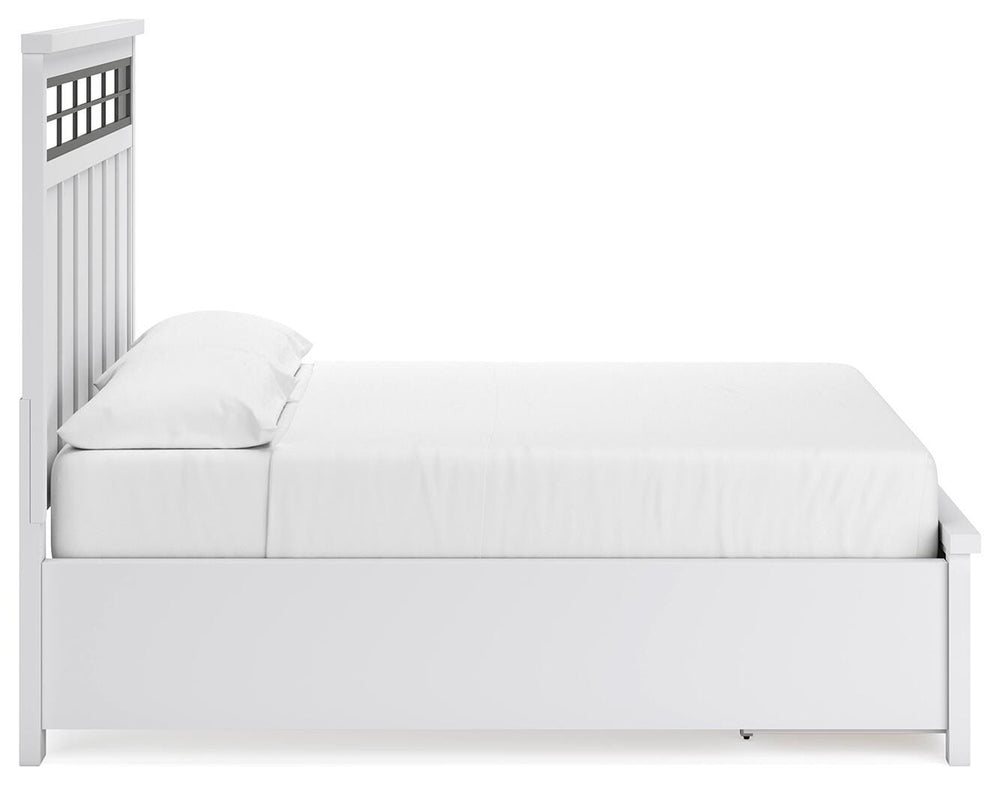 Ashbryn California King Panel Storage Bed - White (8)