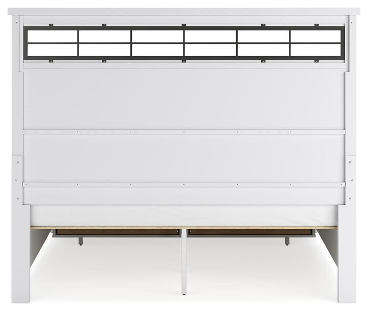 Ashbryn King Panel Storage Bed - White (5)