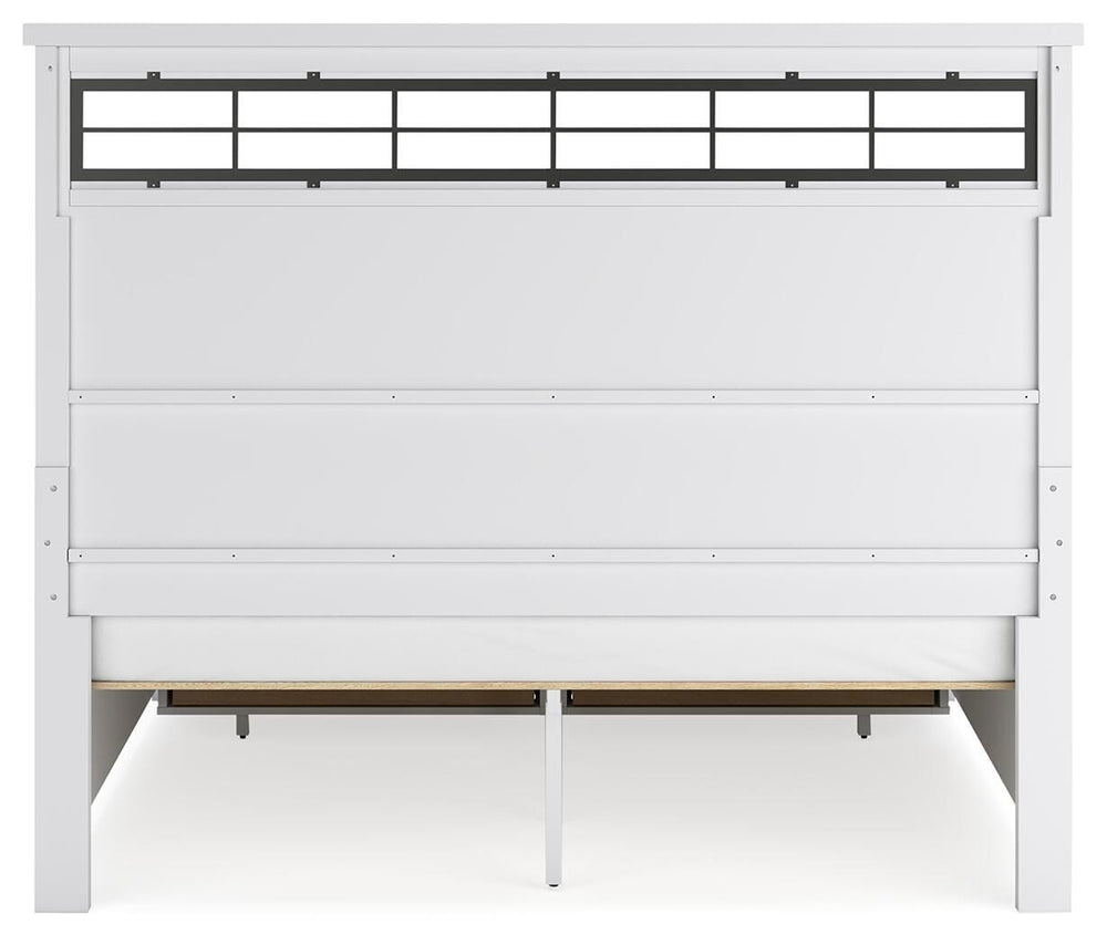 Ashbryn King Panel Storage Bed - White (5)