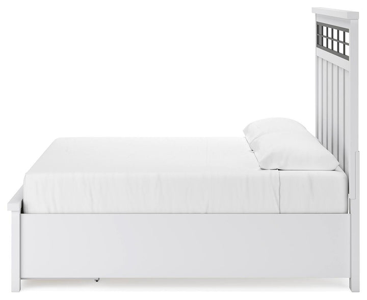 Ashbryn King Panel Storage Bed - White (7)
