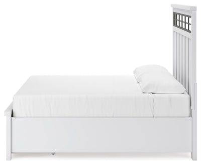 Ashbryn King Panel Storage Bed - White