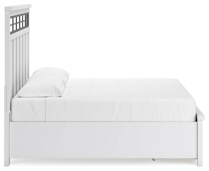 Ashbryn King Panel Storage Bed - White (8)