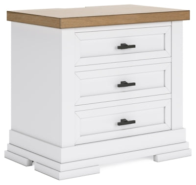Ashbryn Nightstand - White - White