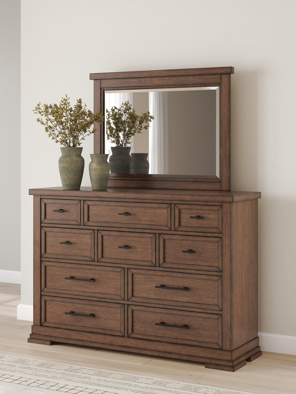 Taffenbrook Queen Panel Storage Bed, Dresser and Mirror (16)