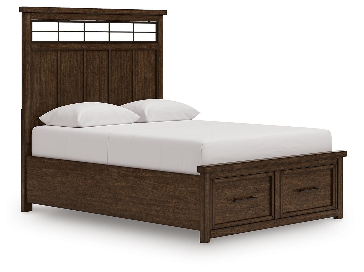 Taffenbrook Queen Panel Storage Bed - Light Brown (1)