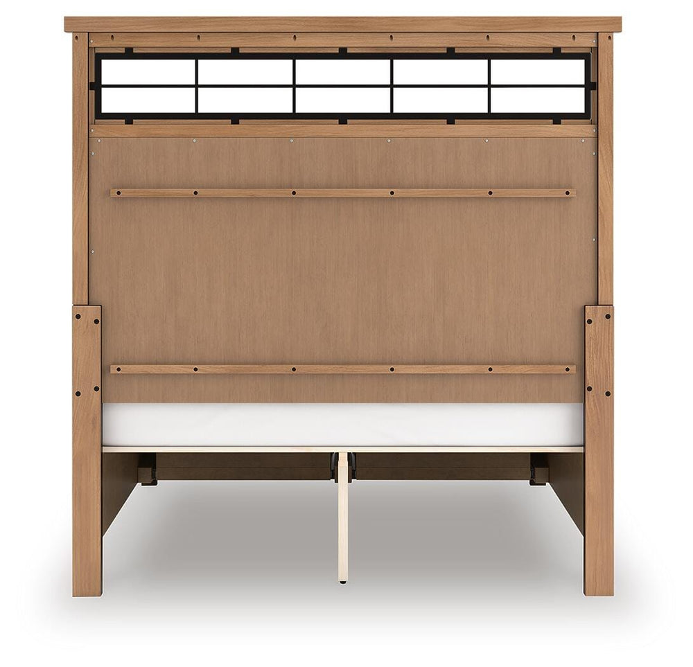 Taffenbrook Queen Panel Storage Bed - Light Brown (8)