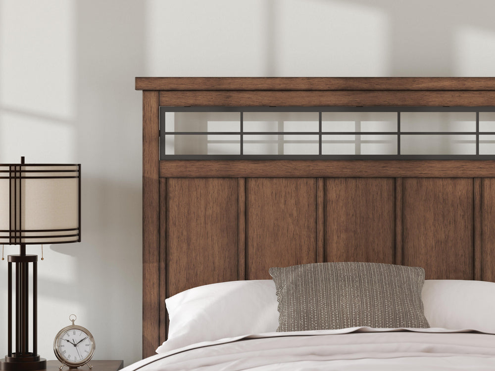 Taffenbrook Queen Panel Storage Bed - Light Brown (10)