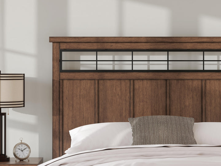Taffenbrook California King Panel Storage Bed - Light Brown (10)