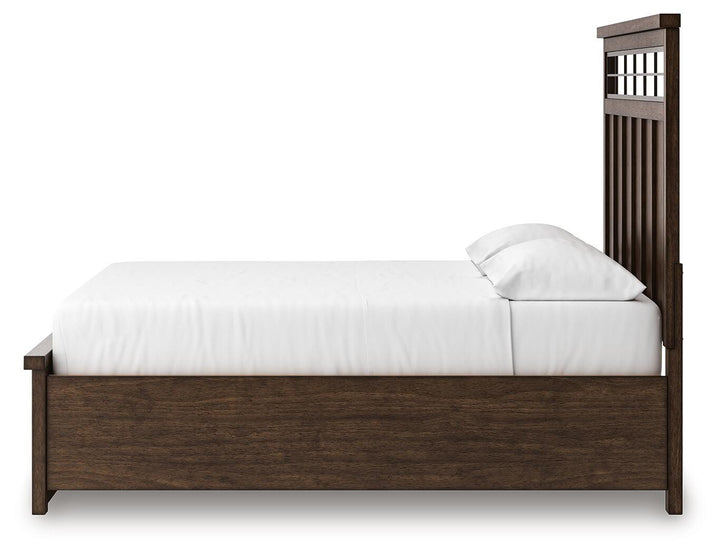 Taffenbrook California King Panel Storage Bed - Light Brown (9)