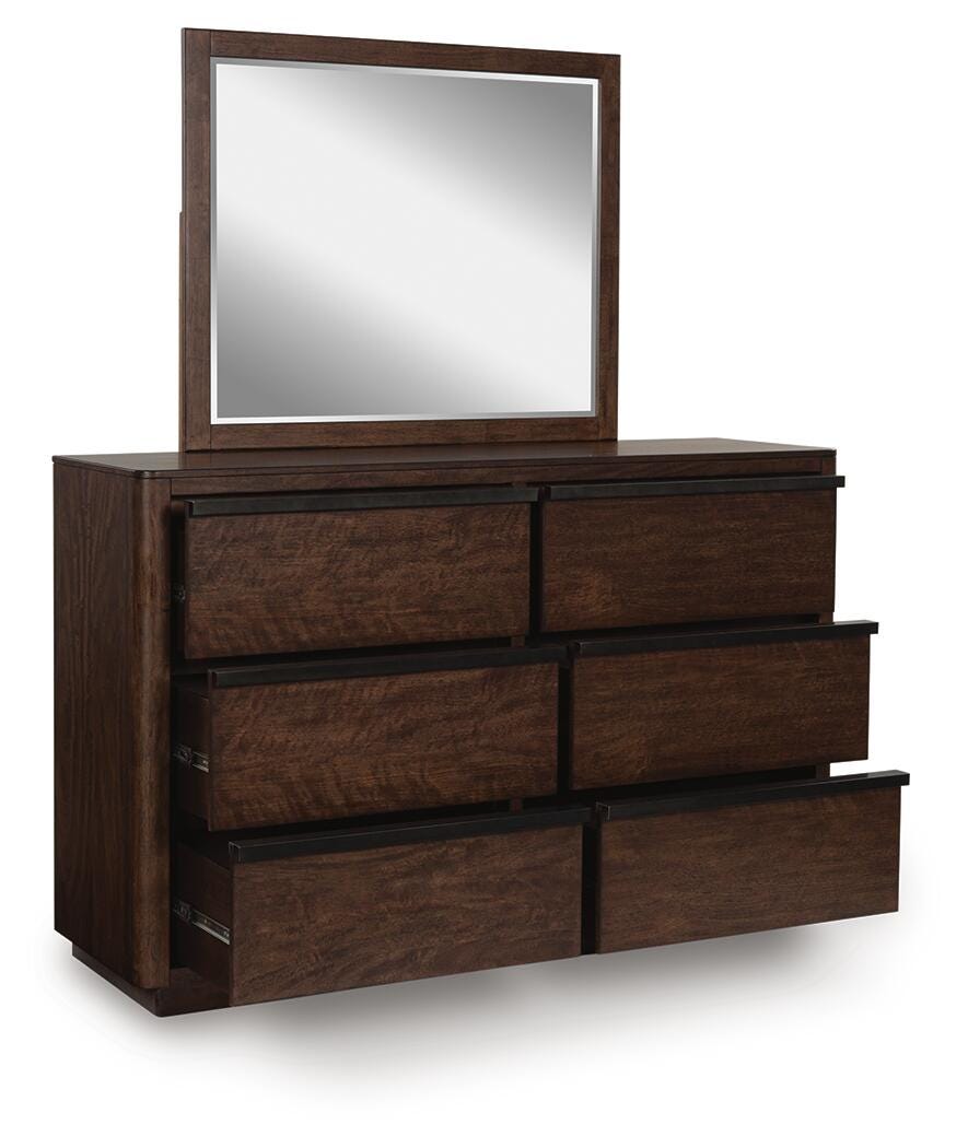 Dilenno Dresser and Mirror - Dark Brown (3)