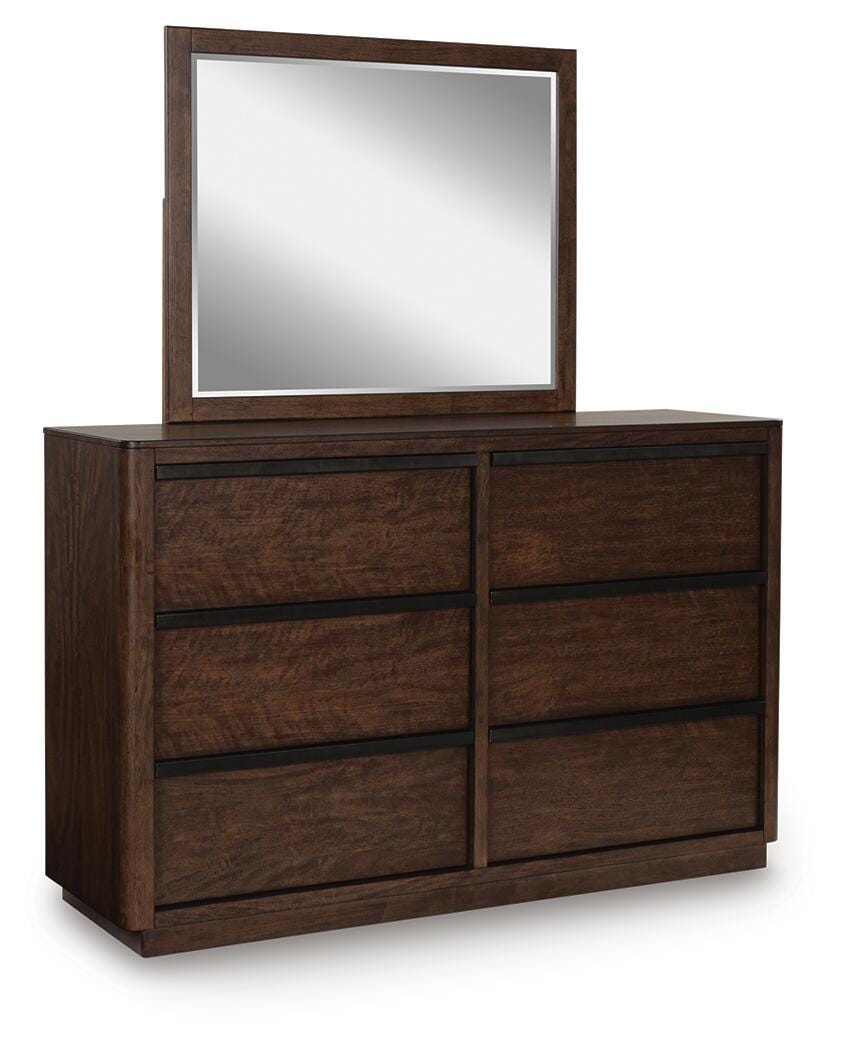 Dilenno Dresser and Mirror - Dark Brown (1)