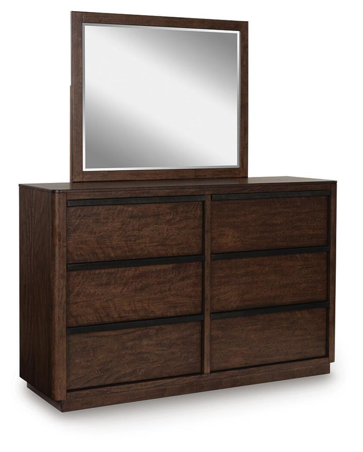 Dilenno Dresser and Mirror - Dark Brown (1)