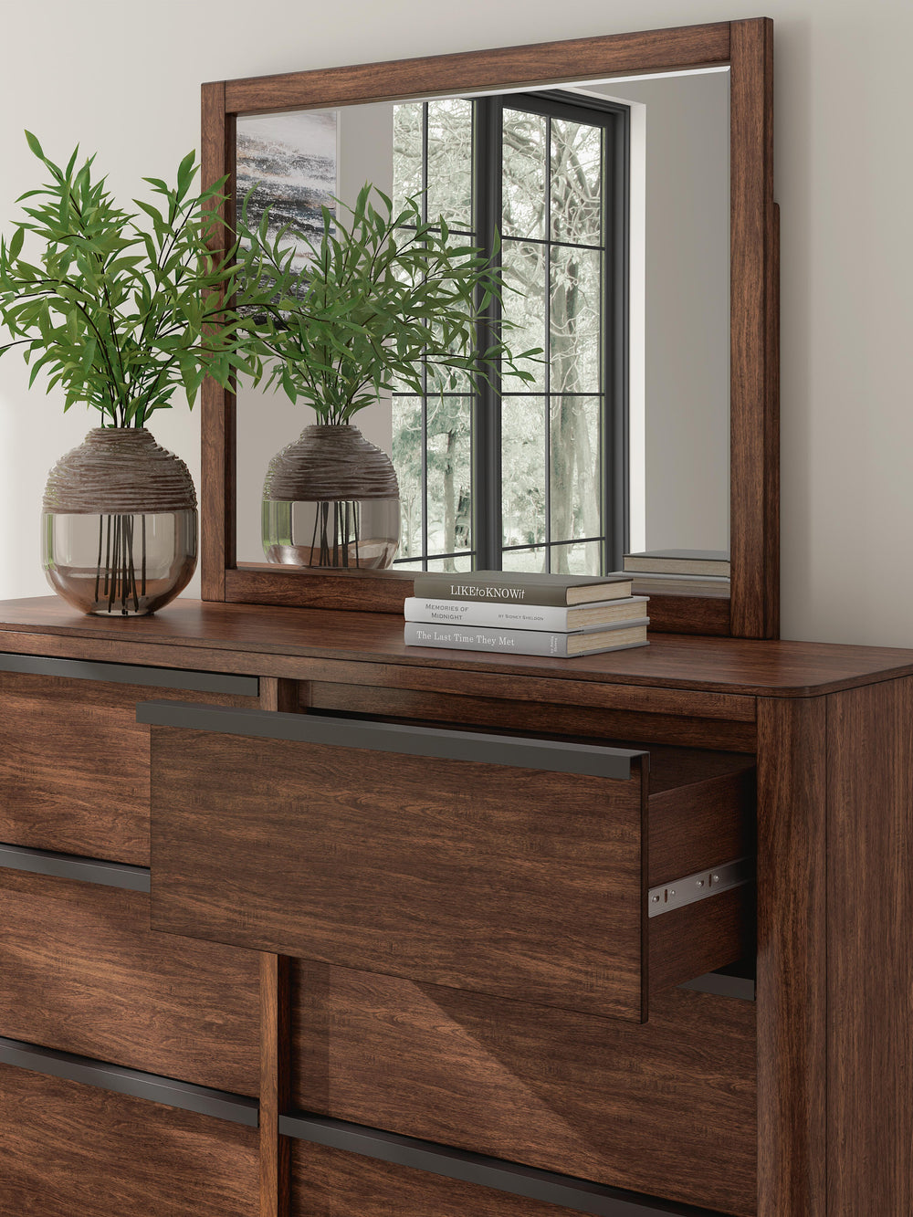 Dilenno Dresser and Mirror - Dark Brown (5)