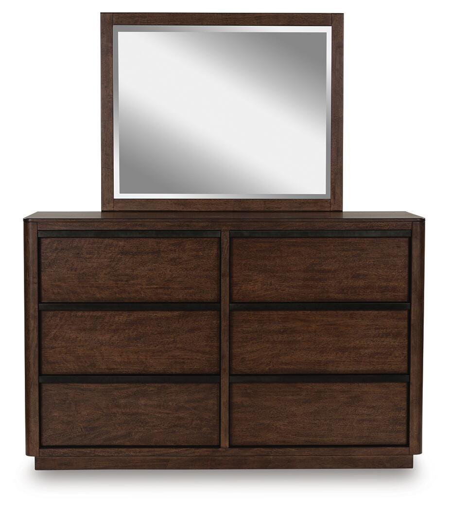 Dilenno Dresser and Mirror - Dark Brown (4)