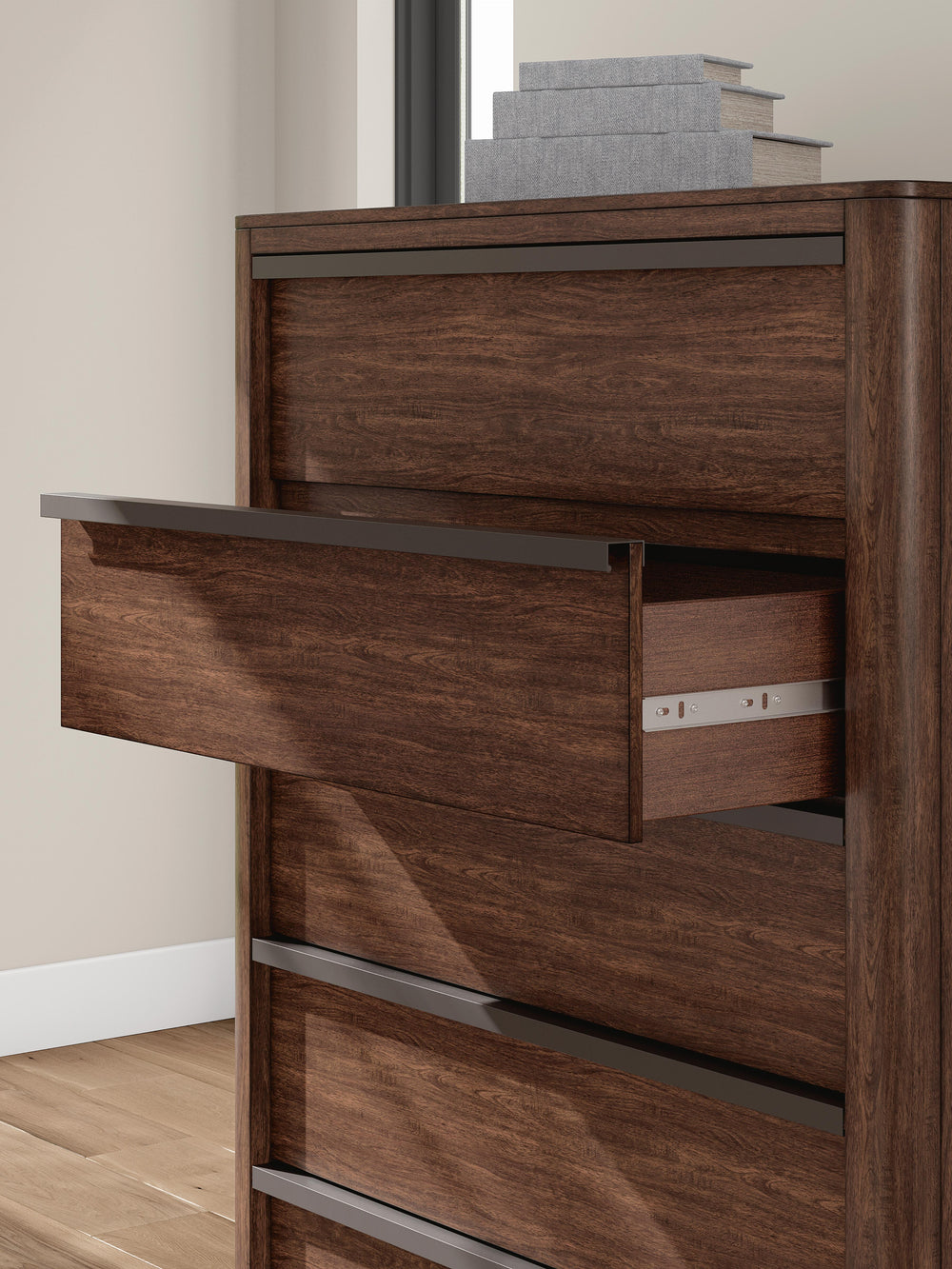Dilenno Chest of Drawers - Dark Brown (6)