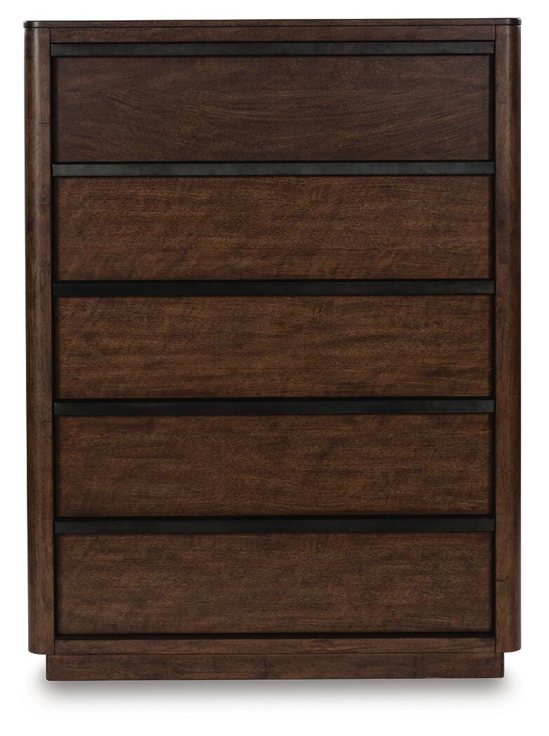 Dilenno Chest of Drawers - Dark Brown (4)