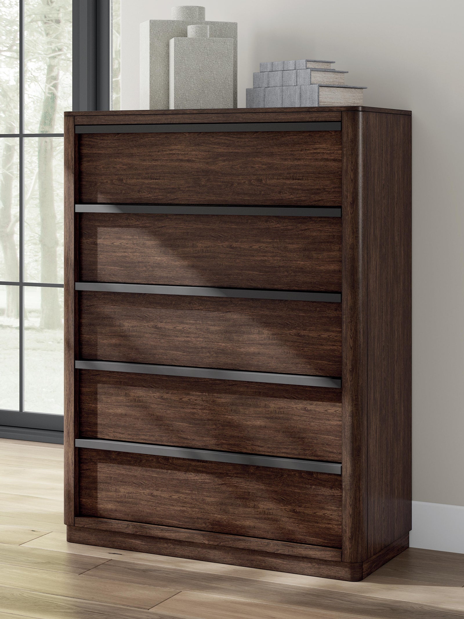 Dilenno Chest of Drawers - Dark Brown (2)