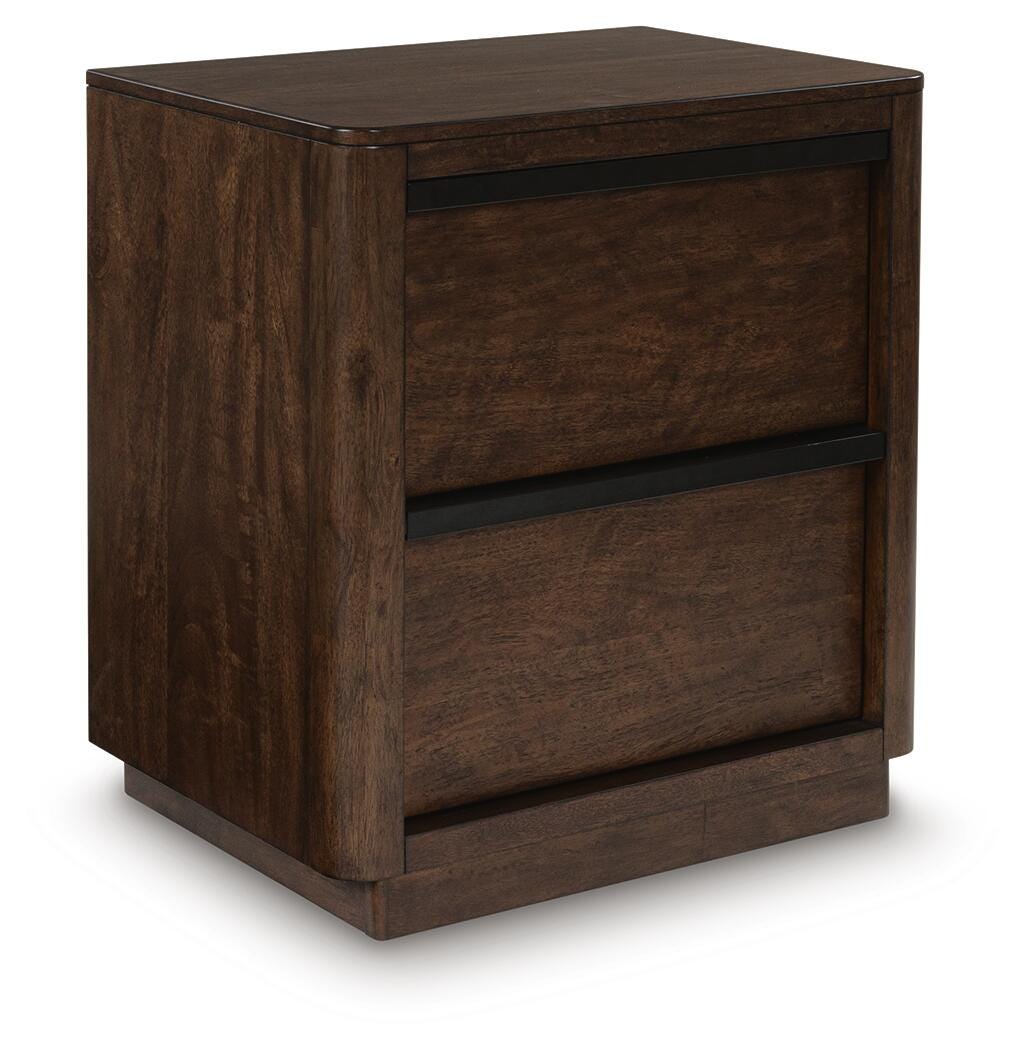 Dilenno Nightstand - Dark Brown (1)
