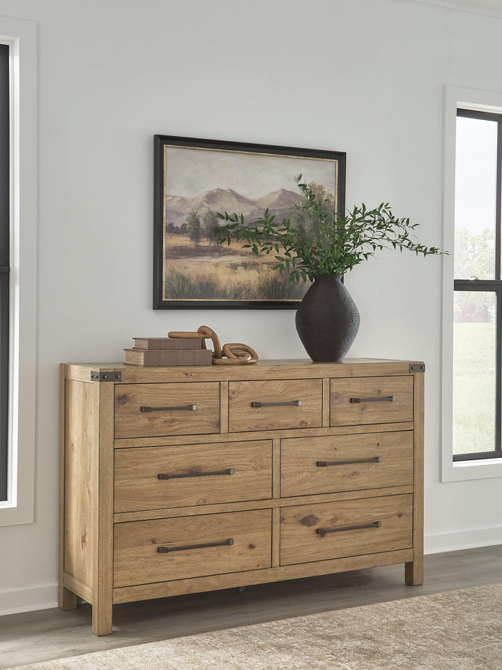 Ridgester Dresser - Light Brown (2)